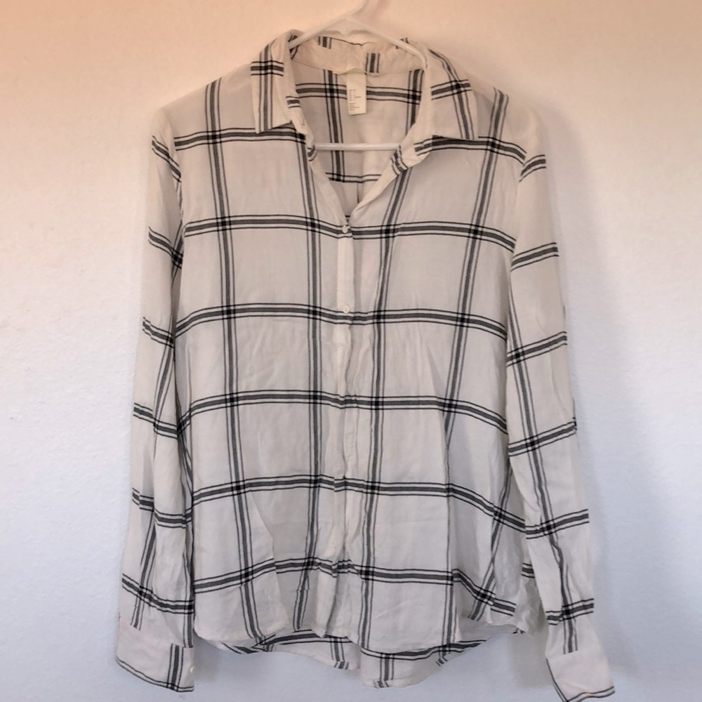 Plaid Long Sleeve Button Down